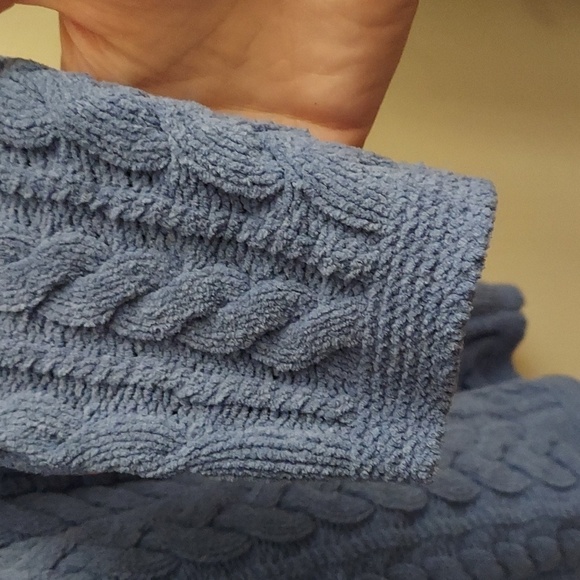 J JILL Cable Knit Chenille Long Sleeve Tunic Sweater - Picture 5 of 10